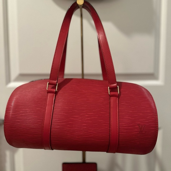 Louis Vuitton Handbags - Authentic Louis Vuitton Epi Soufflot Hand Bag, in Red